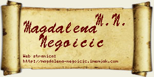 Magdalena Negoicić vizit kartica